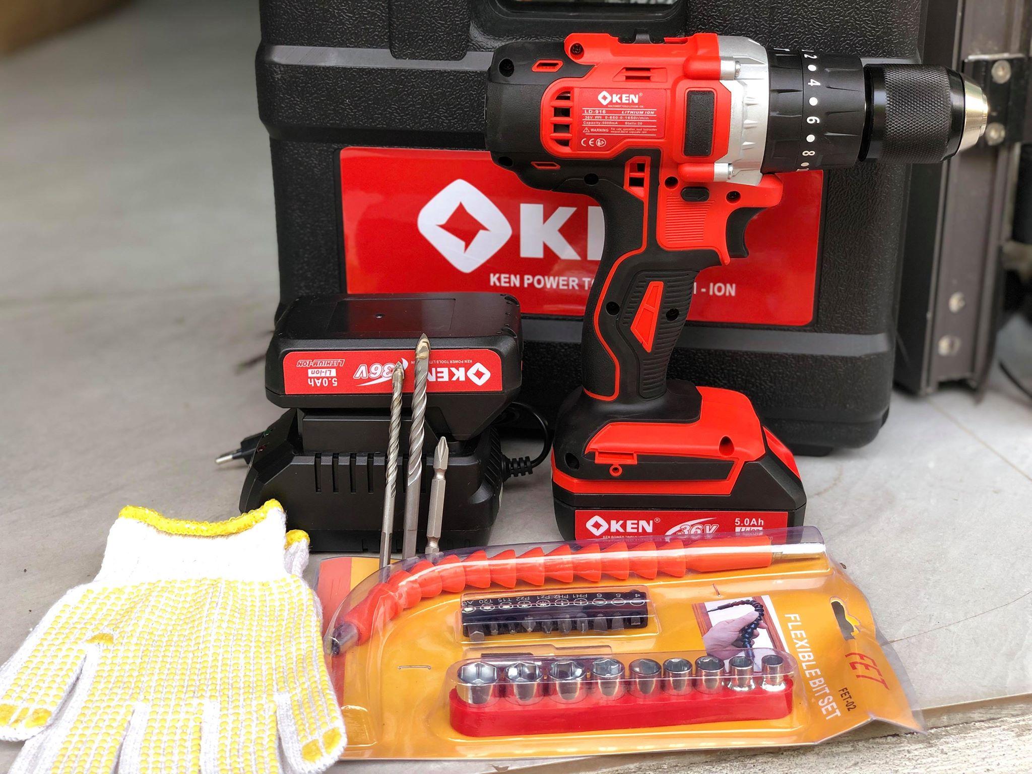 khoan pin Ken 36V có đồ