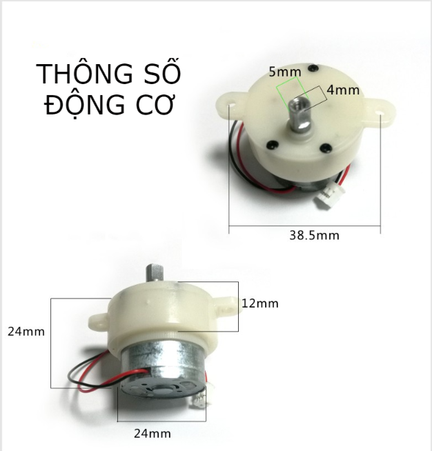 ĐỘNG CƠ GIẢM TỐC N20 (DC3V-6V ) VÀ JS30 (3-12VDC 3-30Rpm)