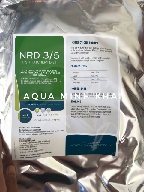 50g Cám thái Inve nrd 3/5 (Thức ăn cao cấp cho cá cảnh)