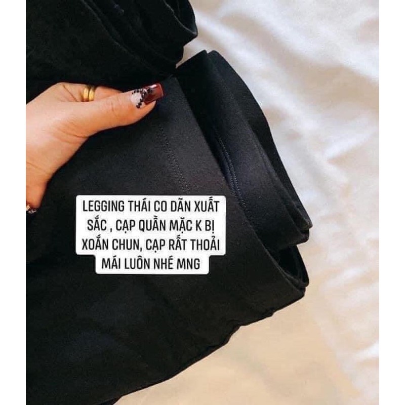 ✾ Quần legging lửng thái💥Quần legging ngố đùi thái cạp chun siêu mịn💥