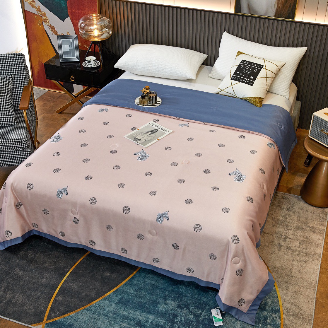 chăn hè,mền lụa thái trần bông cao cấp mềm mại thoáng mát,size 2mx2m3