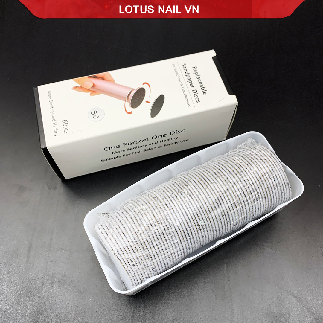 Miếng nhám chà gót chân hộp 60 cái