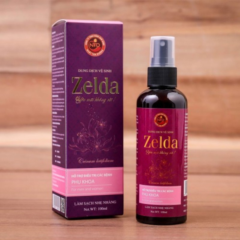 Xịt thơm Zelda – Hỗ trợ vệ sinh vùng kín, ngăn viêm nhiễm, thơm hồng se khít (100ml)