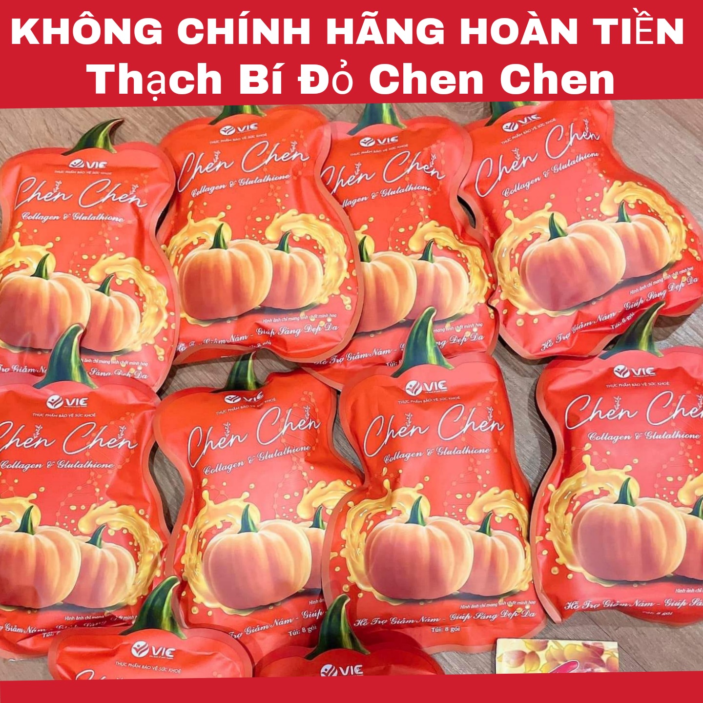 [Chính Hãng]Thạch bí đỏ Chen Chen Vic đẹp da mờ nám nở ngực