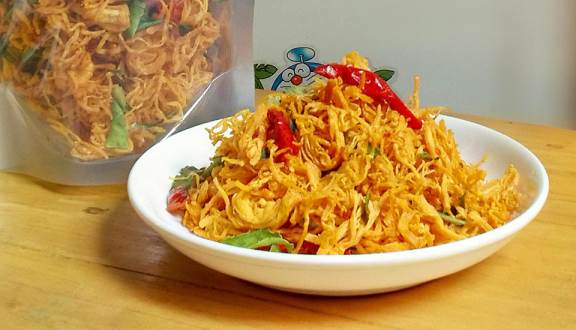 1Kg khô gà lá chanh loại ngon