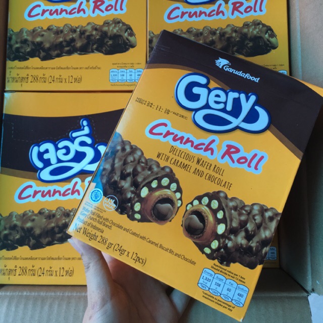 (Hcm) Bánh Quy Cuộn Socola Gery Roll