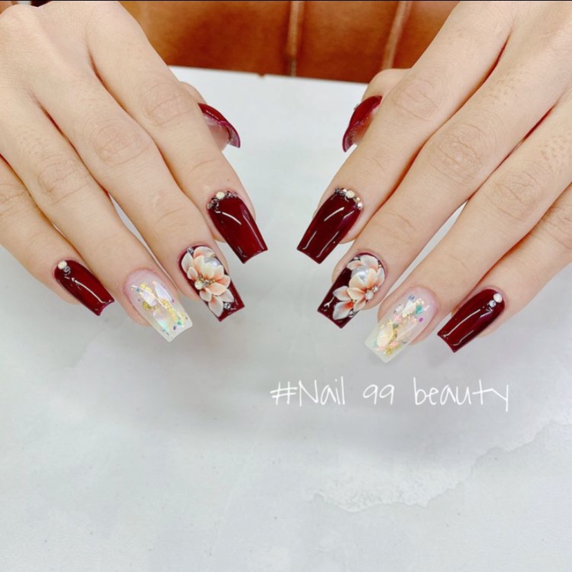 Móng Up Trơn From Vuông HSM - Mini Nails