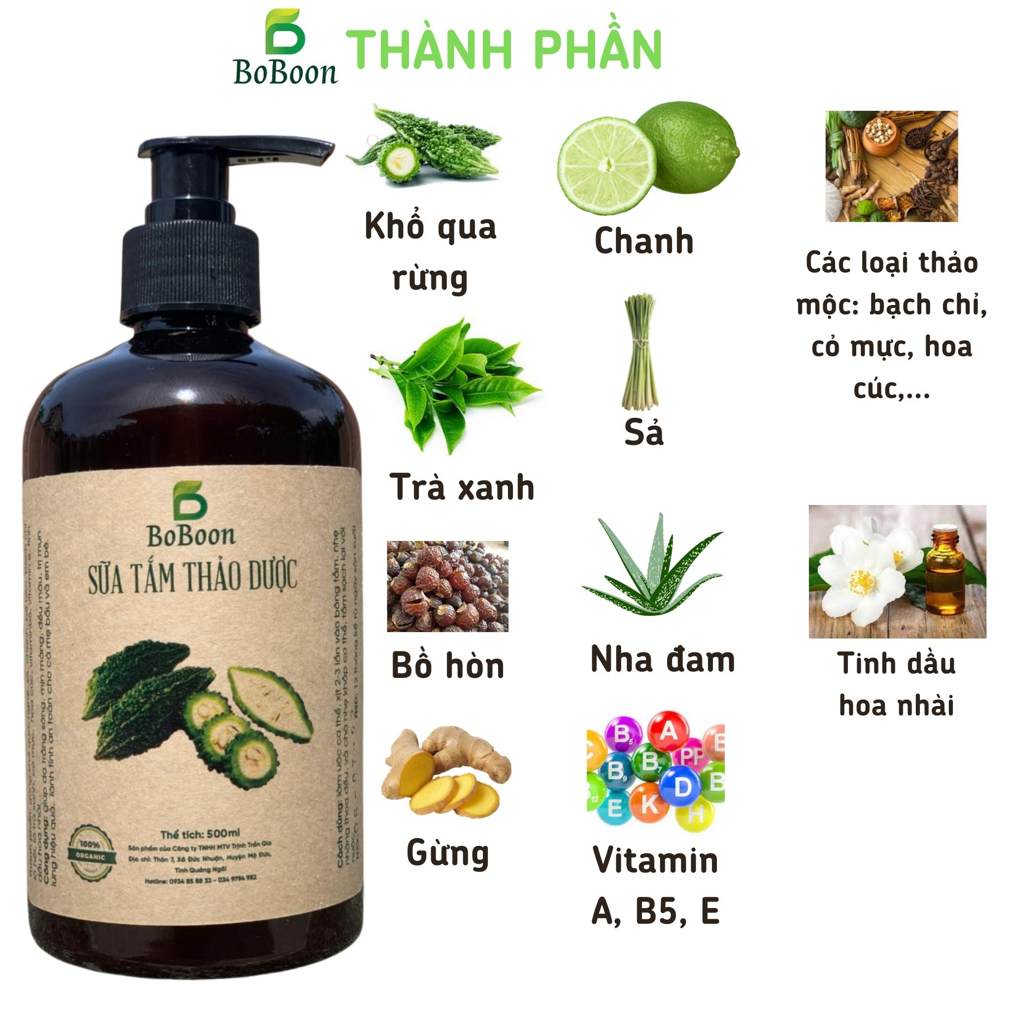 [MẪU THỬ] Sữa tắm thảo dược Boboon 30ml