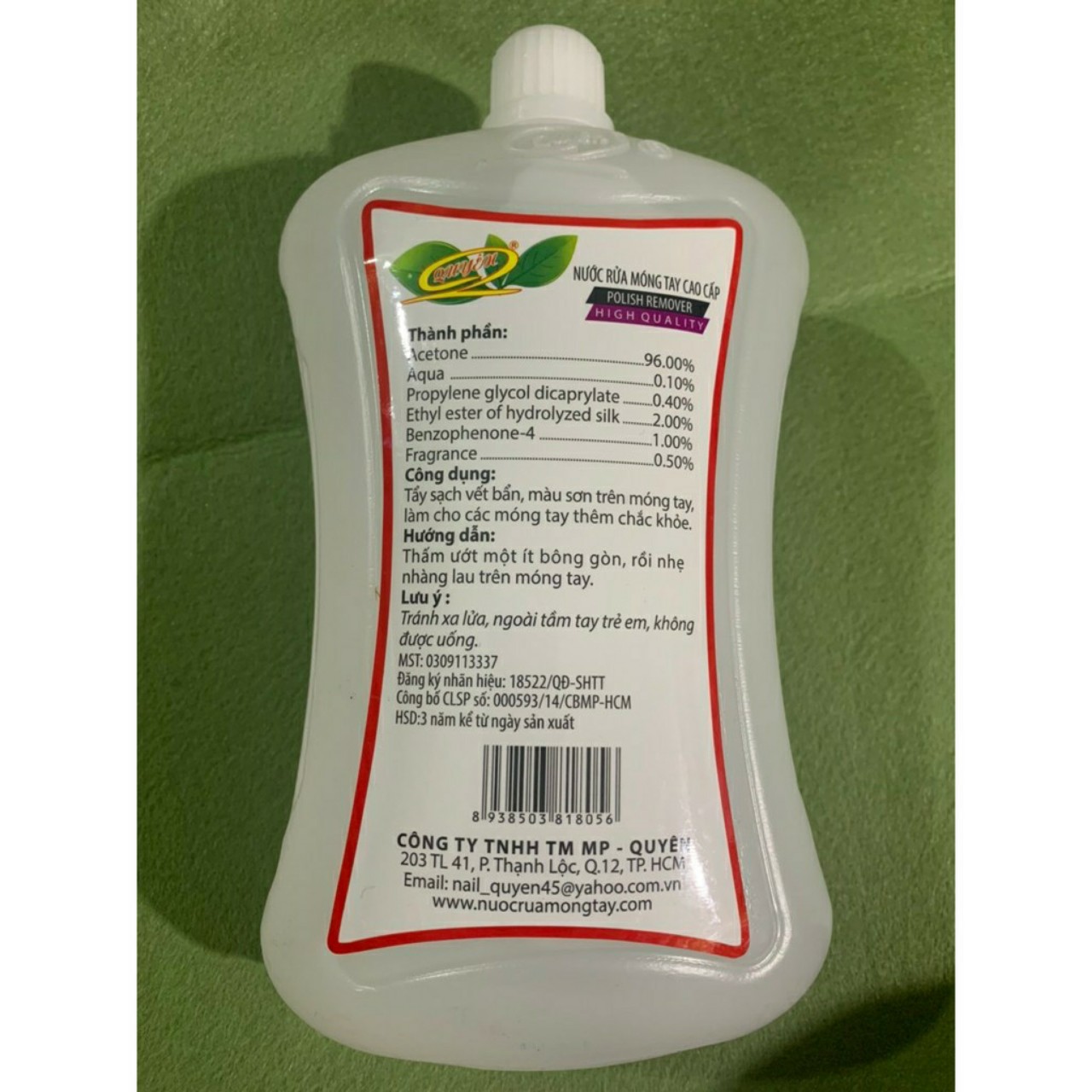 Nước Rửa Móng Tay Quyên Acetone loại A