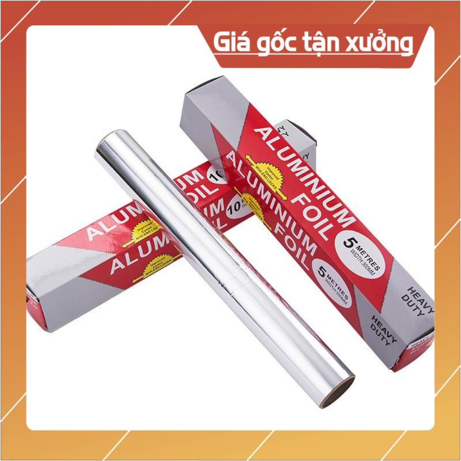 CUỘN GIẤY BẠC NƯỚNG ĐỒ ĂN ALUMINIUM (size 30cm x 5m)