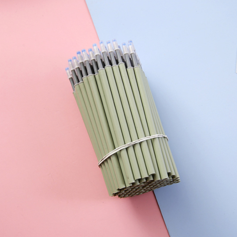 Bút mực gel dạng bấm màu Pastel B35 mực đen xinh xắn, cây viết bút bi ngòi trơn tru