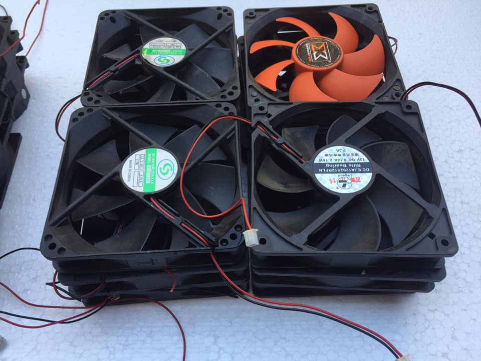 3 PCs 12x12x2cm DC Power fan