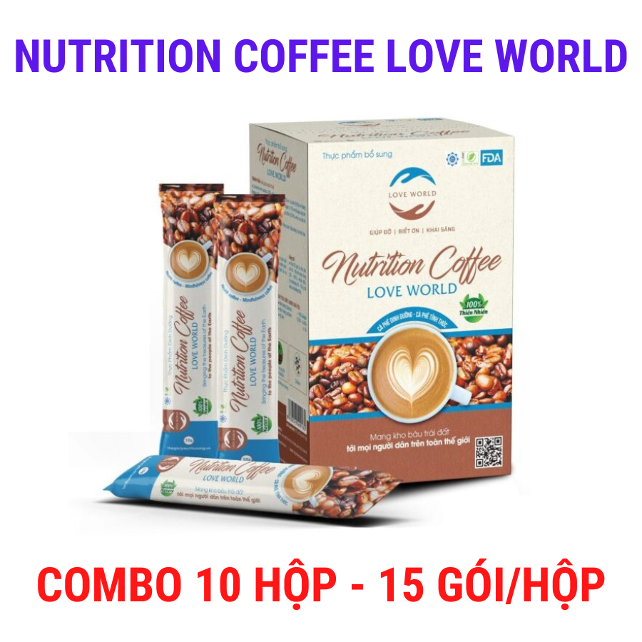 Coffee sữa Love World kiểm soát cân nặng – 15 gói/hộp