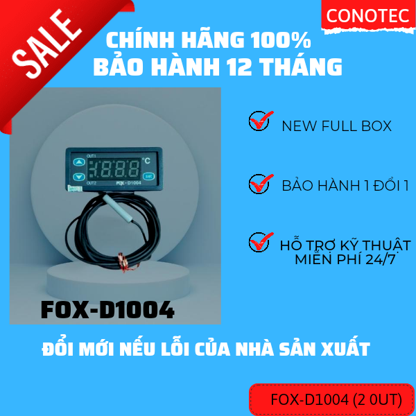 Bộ điều khiển nhiệt độ FOX D1004( DSFOX XD20 2OUT)