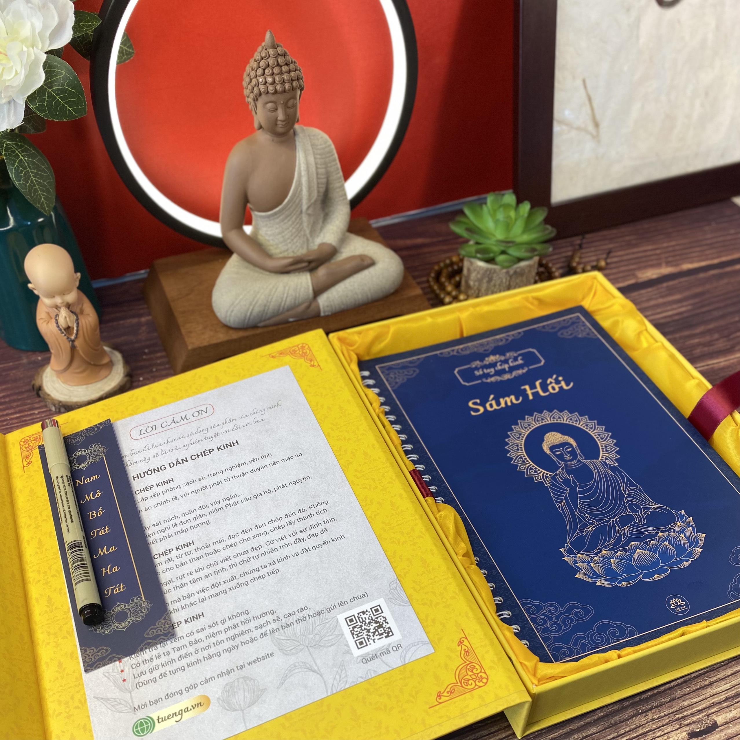 Sổ tay chép Sám Hối in mờ - Tuệ Nga