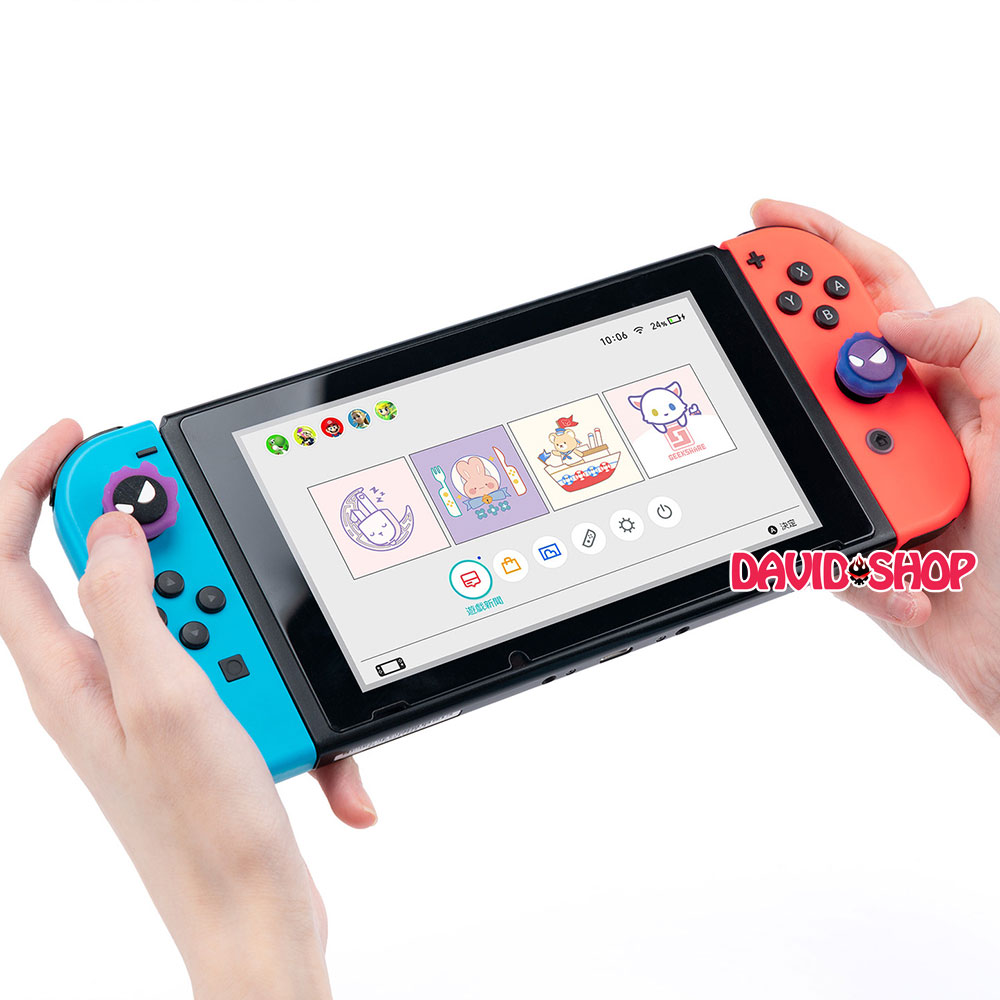 Núm bọc analog Gengar (Pokémon) Dạ Quang cho Joy-Con - Nintendo Switch OLED, V1, V2, Lite