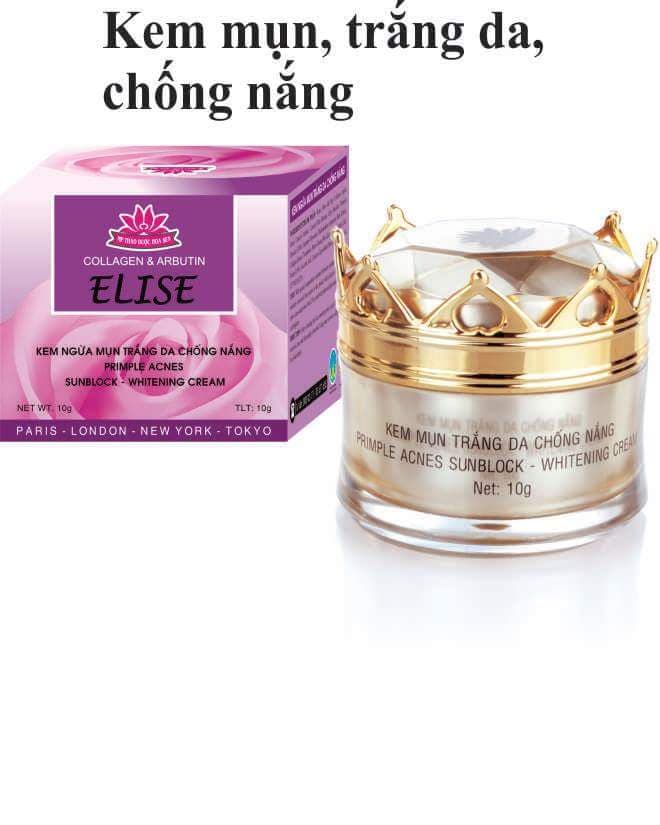 KEM ELISE NGỪA MỤN, TRẮNG DA, CHỐNG NẮNG 10G
