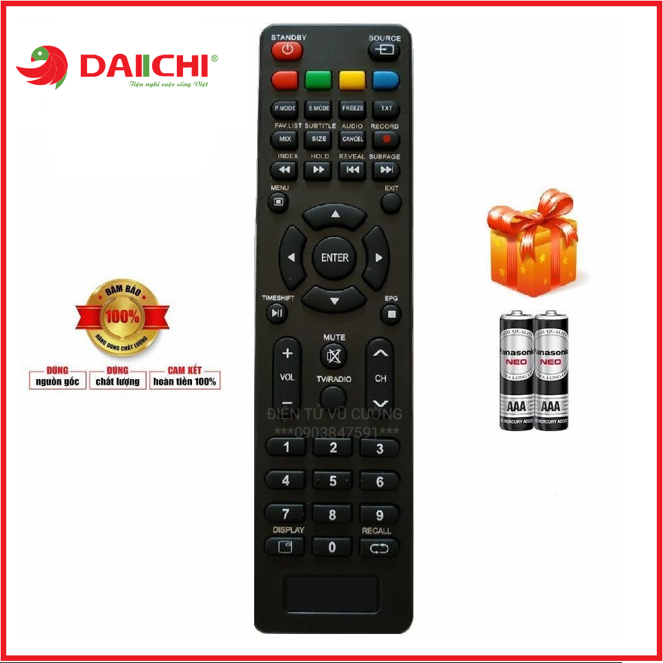 Điều Khiển SmartTV DAIICHI ( Mẫu 1 )