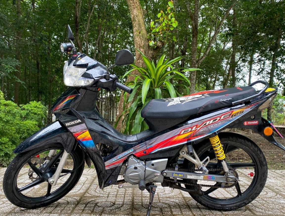 Tem rời wave blade 110 dán xe đen