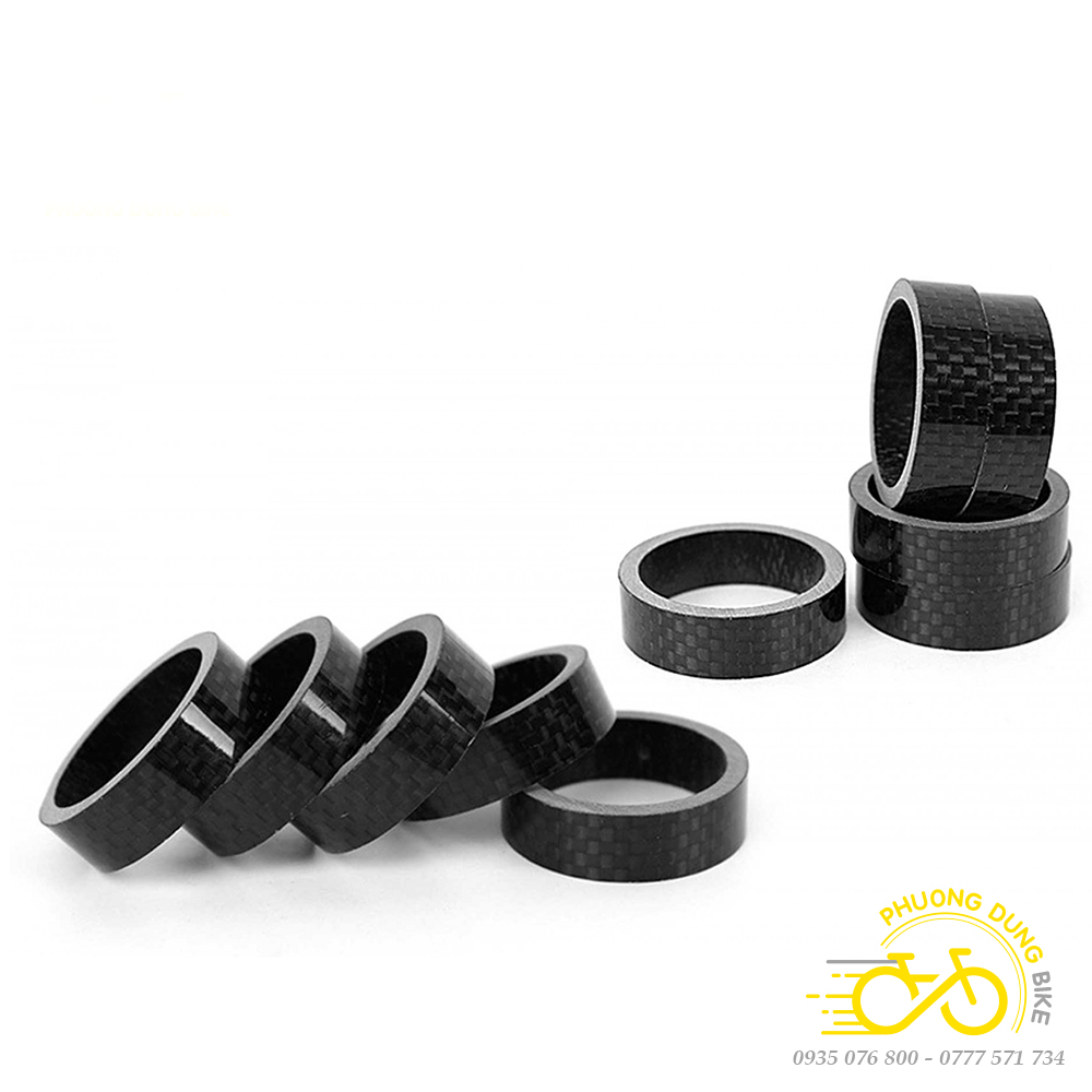 Vòng chêm cổ xe đạp Carbon 3mm 5mm 10mm