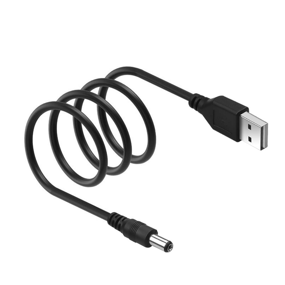 Dây nguồn usb ra DC đầu 5.5mm dài 80cm, cáp sạc usb ra đầu tròn 5.5mm dây tốt