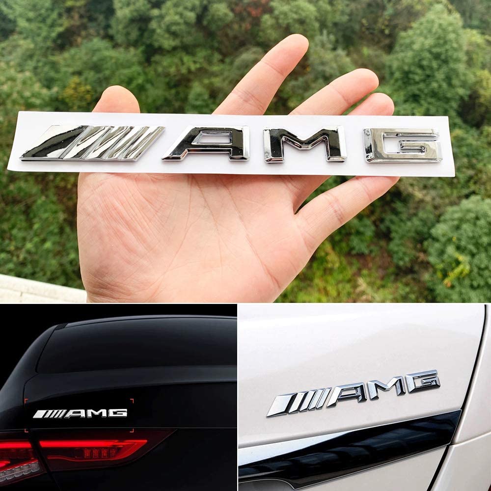 Tem logo 3d chữ nổi amg cao cấp dán trang trí đuôi xe ô tô cao cấp