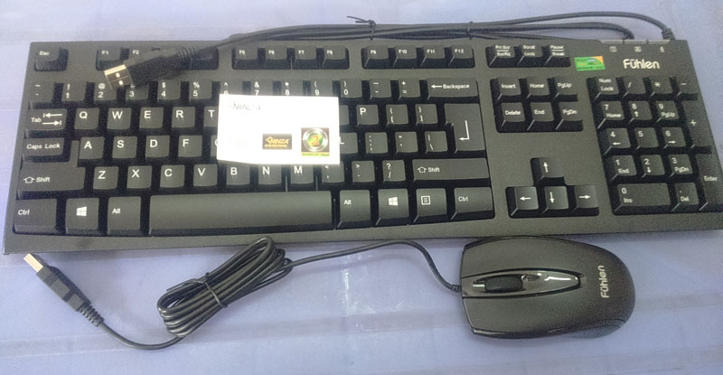 Combo Bộ Phím Chuột Logitech K120 + B100 có dây USB (Đen) - Chính hãng