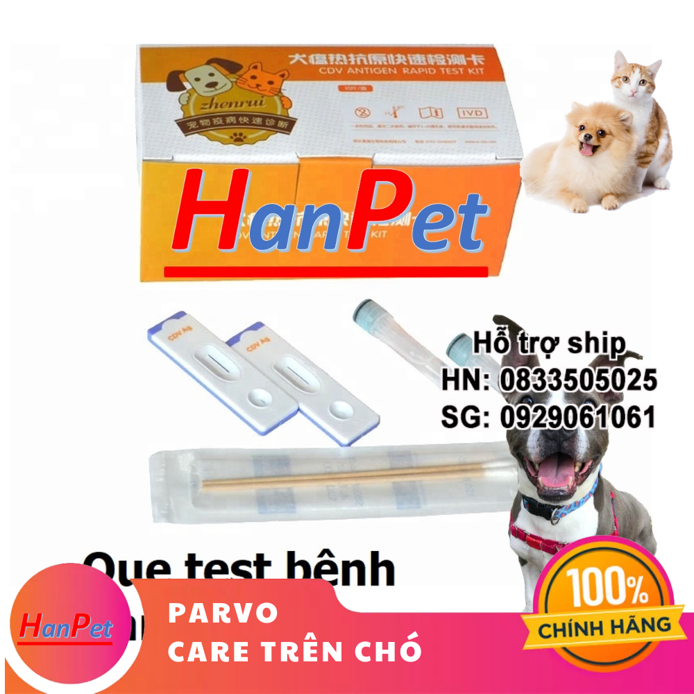 Hanpet - 1 que - Test bệnh trên chó mèo que thử bệnh chó mèo