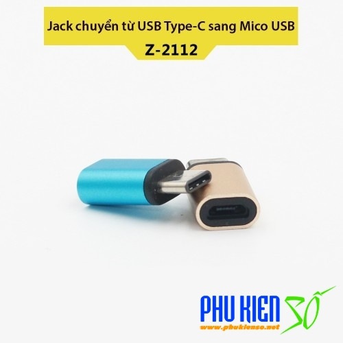 Jack OTG chuyển từ USB Type-C sang cổng Micro USB