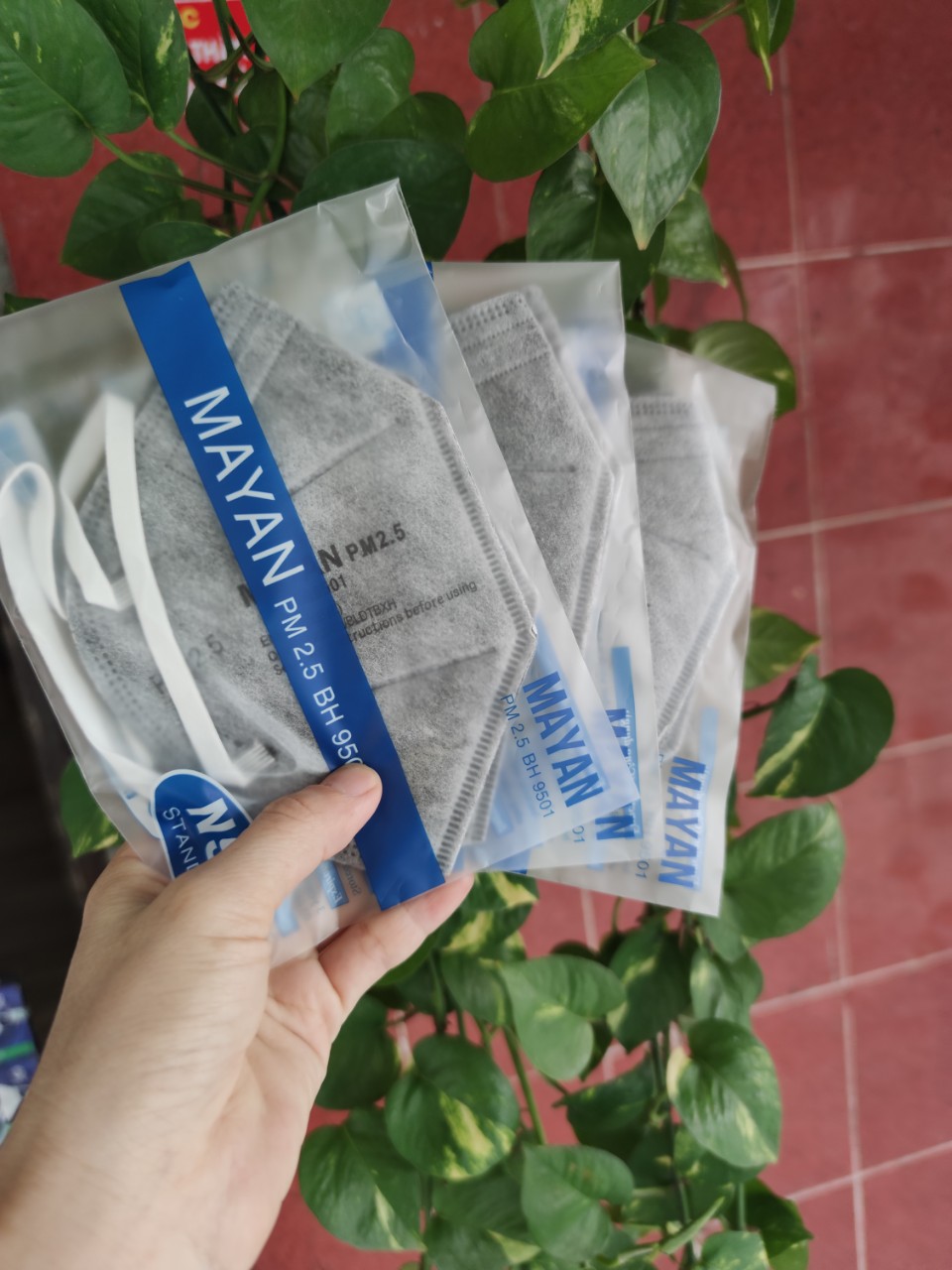 [chuẩn công ty ] Combo 5 gói(10 cái) khẩu trang N95  Mayan