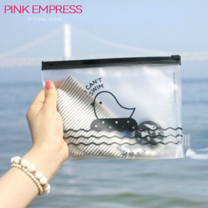 Túi Đựng PINK EXPRESS Chống Oxy Hóa Chống Bụi Cầm Tay PVC Trong Suốt-INTL