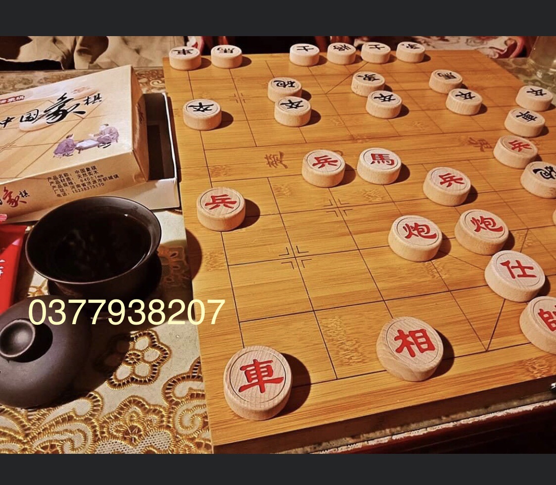 [HCM]Bàn cờ vây cờ tướng gỗ trúc