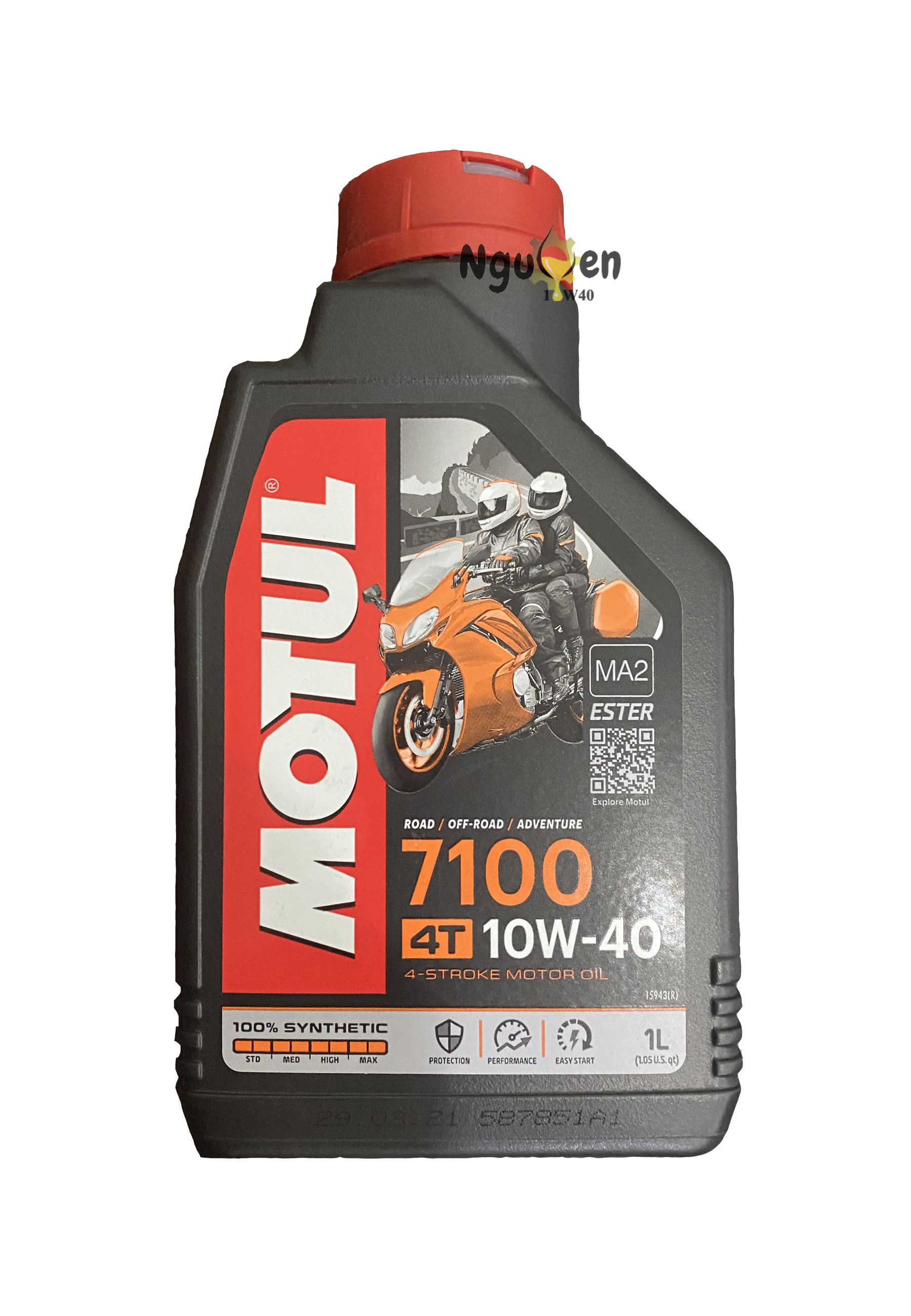 Nhớt Motul 7100 10w40 1 lít (tem 3 lớp nhập Pháp)