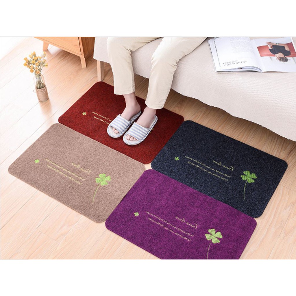 [HCM]Thảm chùi chân cỏ 4 lá Ponny