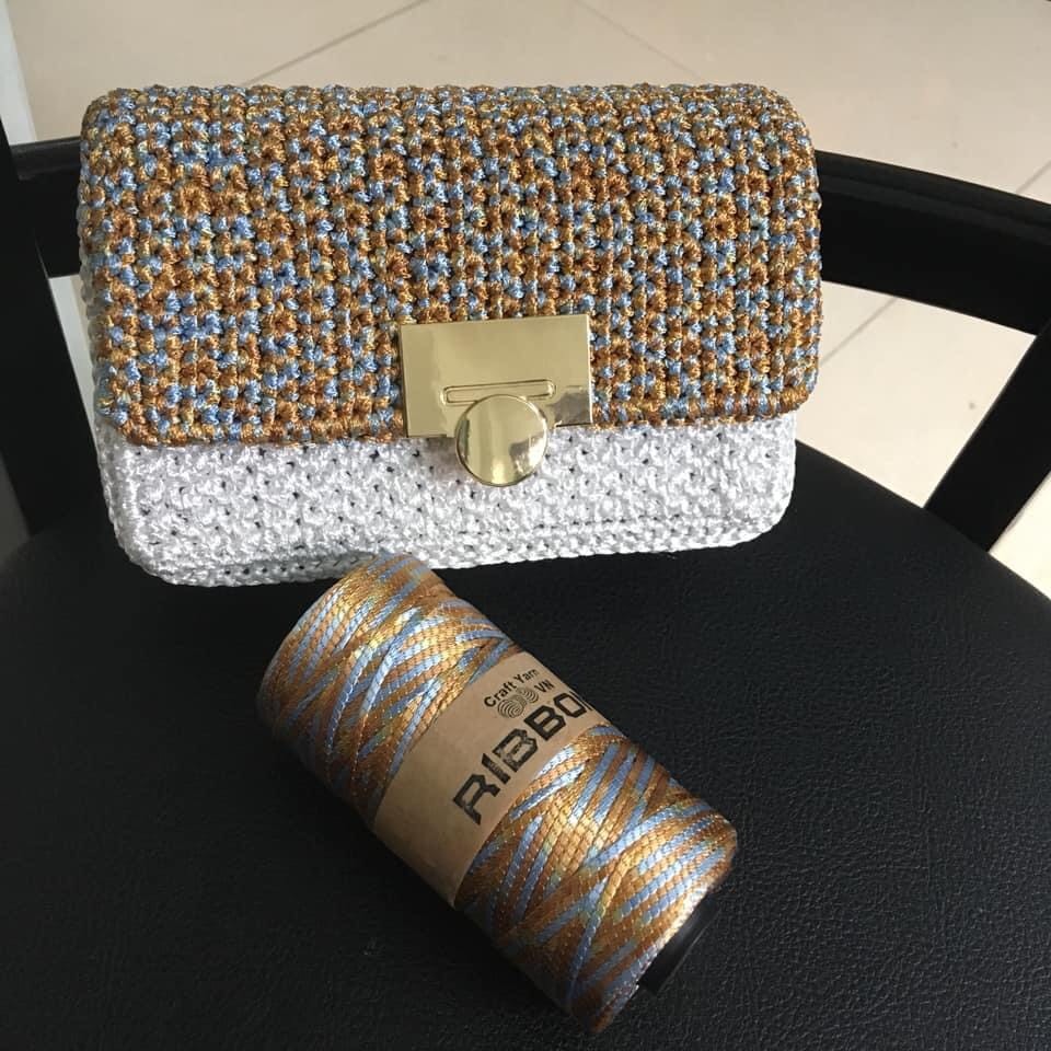 Sợi Ribbon màu loang