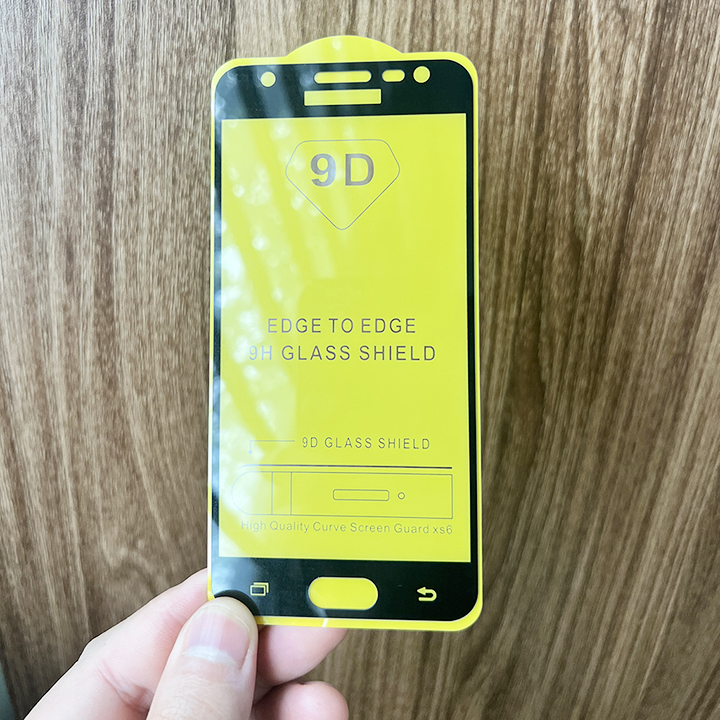 "Kính cường lực 9D Samsung J5 Prime " _ FULL Màn Hình _ Độ Cứng 9H _ Anh thật Sản Phẩm _ ( Tặng kèm bộ giấy lau Màn hình) Acovit"