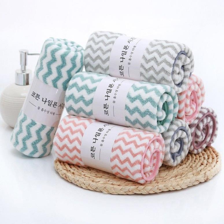 Khăn mặt lông mịn xuất Hàn 30x50cm (Nhiều màu)