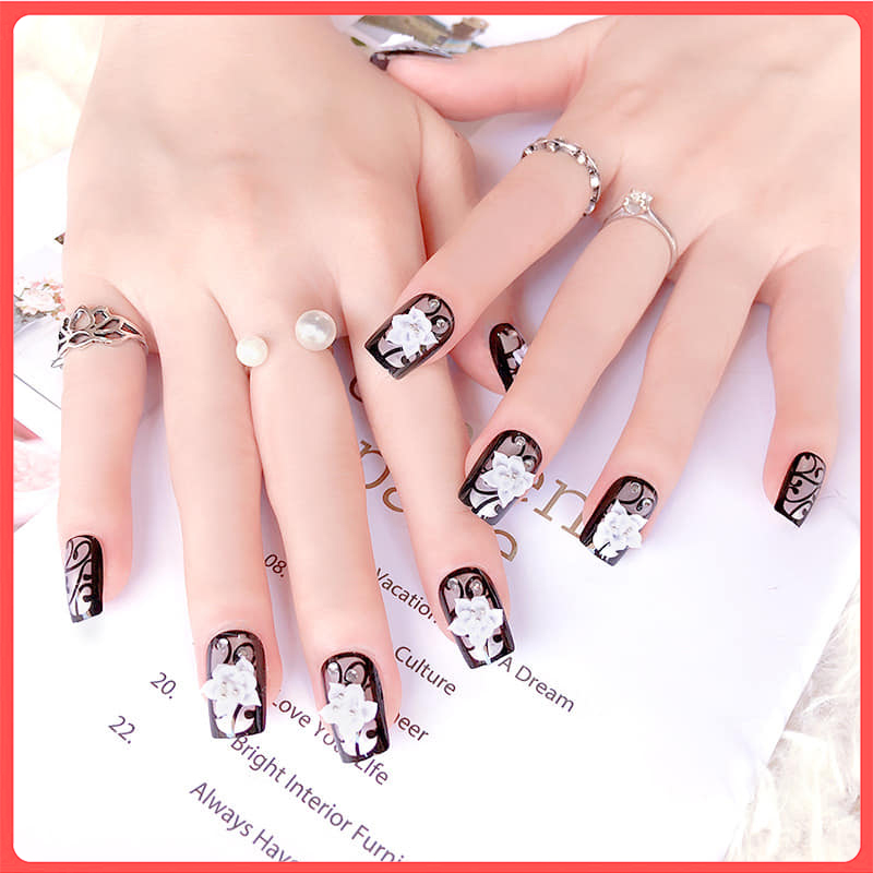 Bộ 24 Móng tay giả , nail giả A1(kèm keo dán)