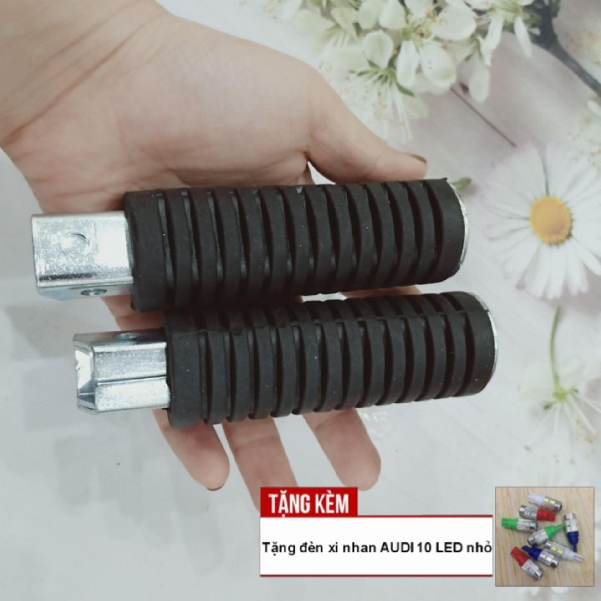 [SIÊU XỊN - TẶNG ĐÈN XI NHAN AUDI 10 LED] Gác chân xe máy Wave S - A - RSX -RS - VISION vát cỡ vừa , vân ngang A394, phụ tùng xe máy giá rẻ hàng đẹp chất lượng đảm bảo