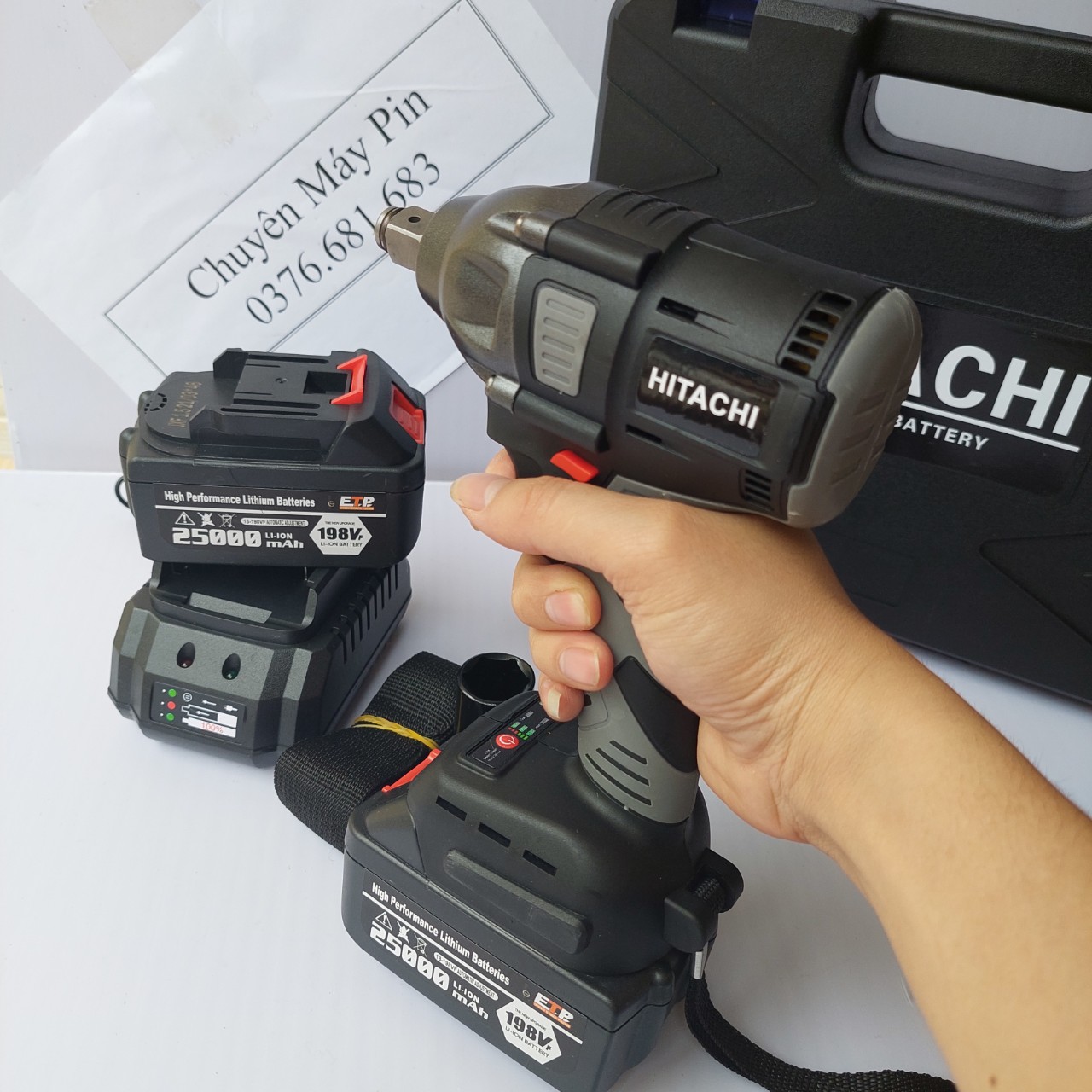 [HÀNG HOT] Siết Bulong Hitachi Không Chổi Than 198v