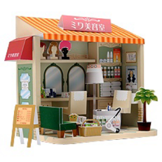 Mô hình giấy 3D tiệm làm tóc