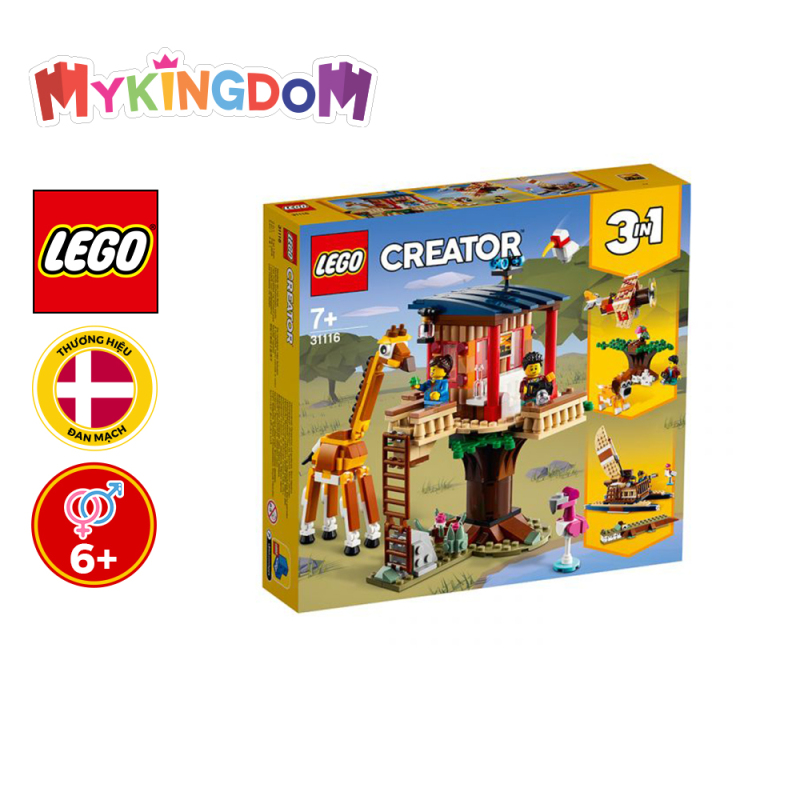 [VOUCHER GIẢM THÊM 10%]MYKINGDOM - Đồ Chơi Lắp Ráp LEGO CREATOR Nhà Cây Safari 31116 Cho Bé Trên 7 Tuổi (397 Pieces)
