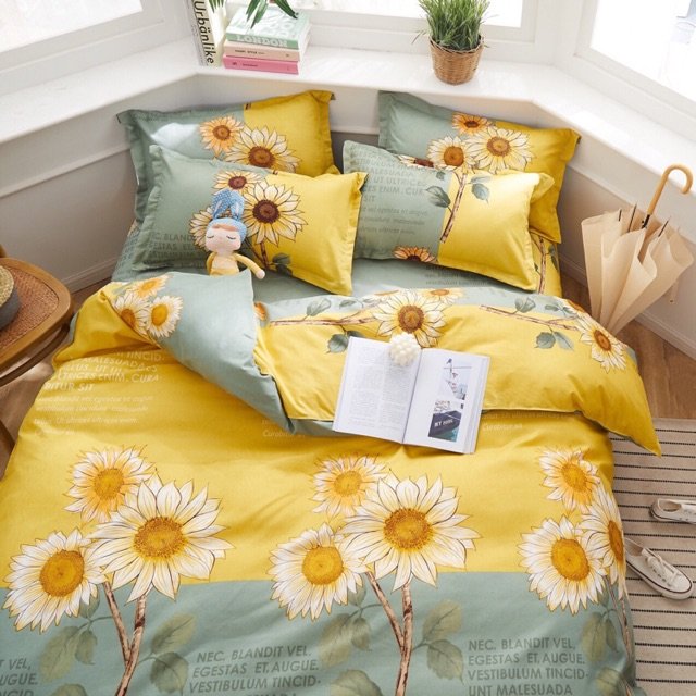 Bộ ga và 2 vỏ gối Cotton Poly Mẫu DOREMON ĐÁNH ĐÀN