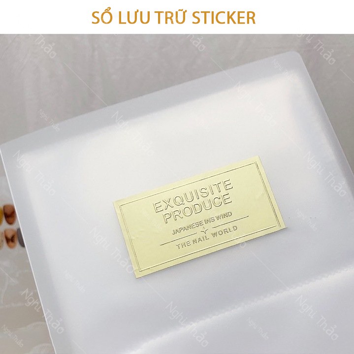 Sổ đựng sticker trong suốt