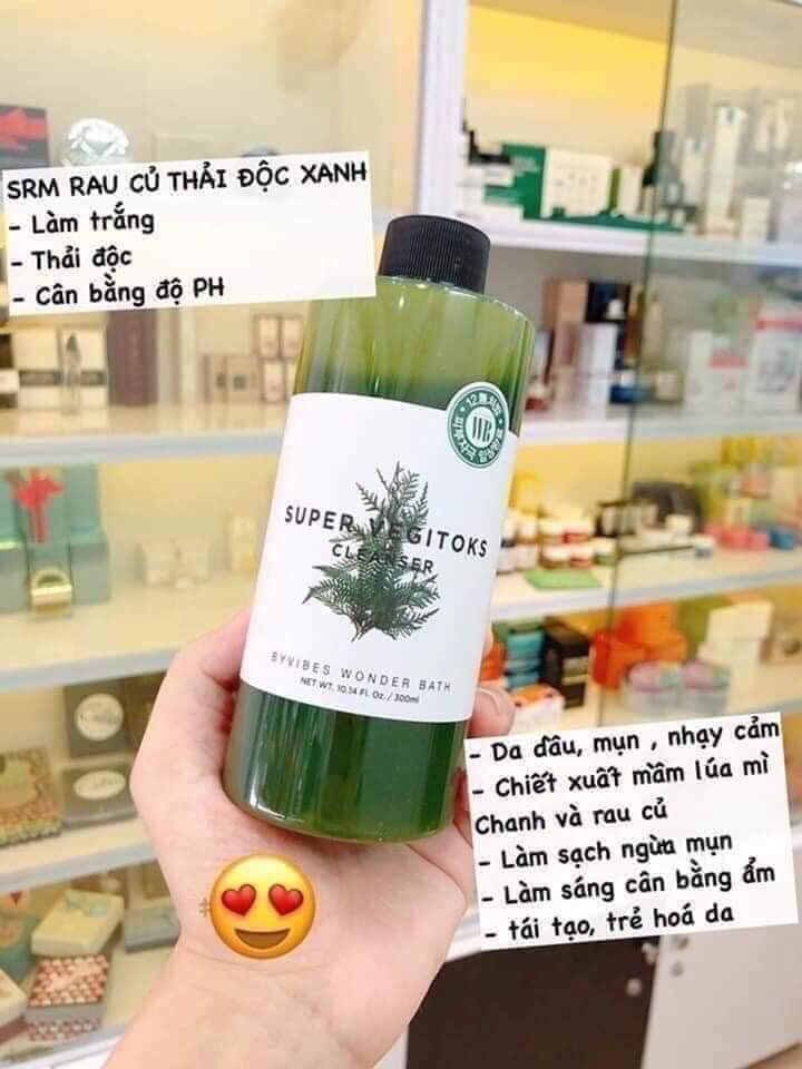 SỮA RỬA MẶT RAU CỦ QUẢ Super Vegitok Cleanser Hàn Quốc