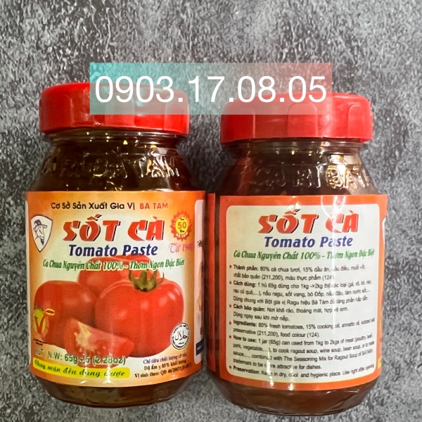 Tomatoes paste 65gr-Ba Tam Spices