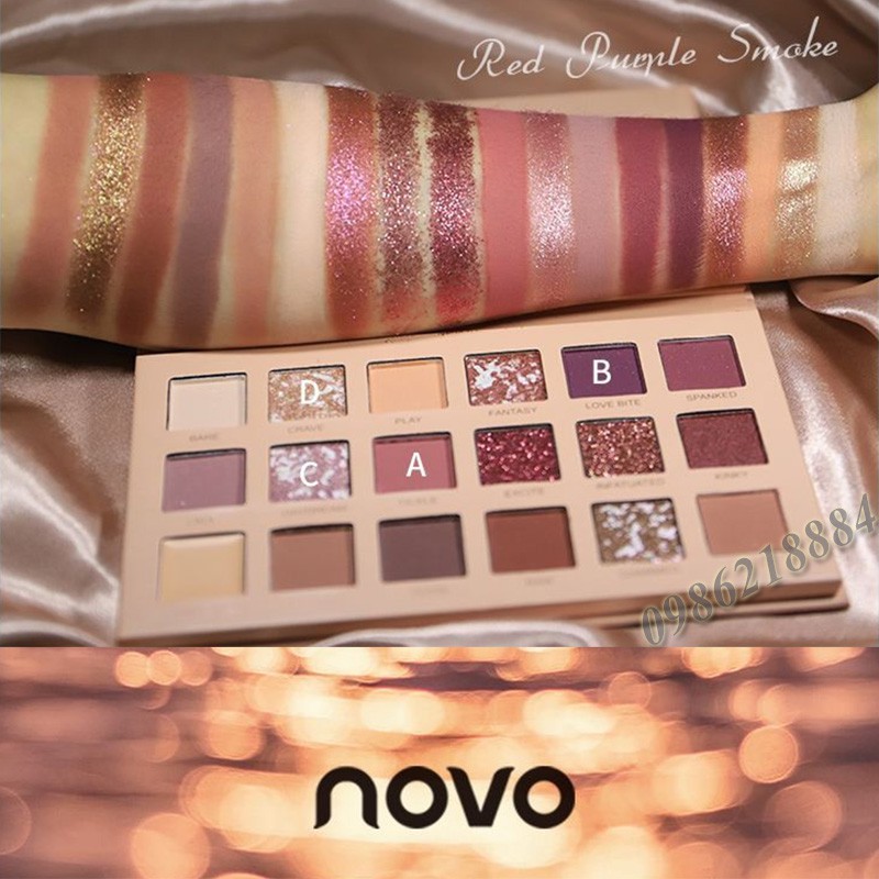 Bảng phấn mắt Novo Cinderella 18 màu CNV15