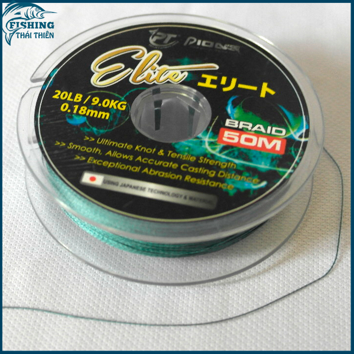 [HCM]Dây Dù Câu Cá Braid PE Siêu Bền Elite Pioner Cuộn 50m