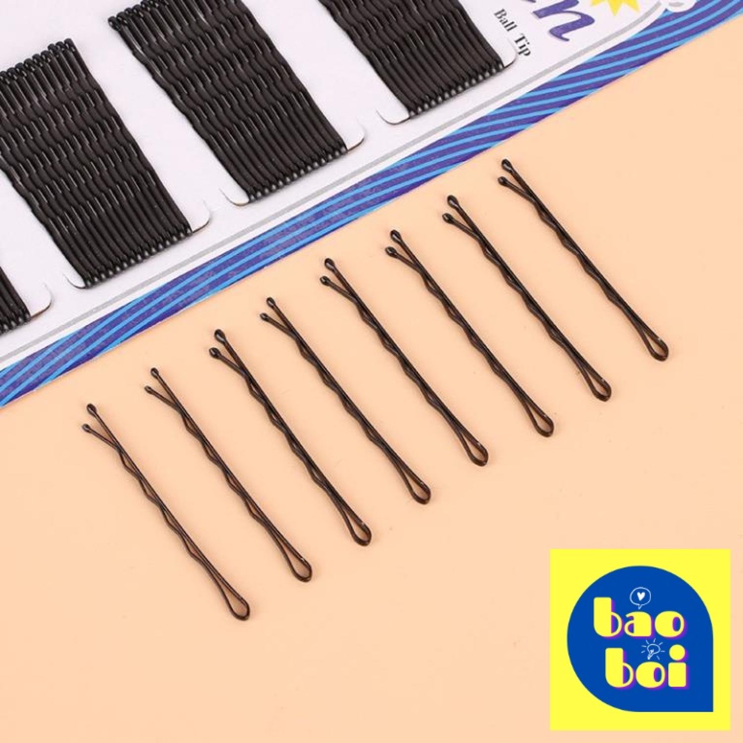 Vỉ 60 Kẹp Tăm Bob Pin Chất Lượng Cao