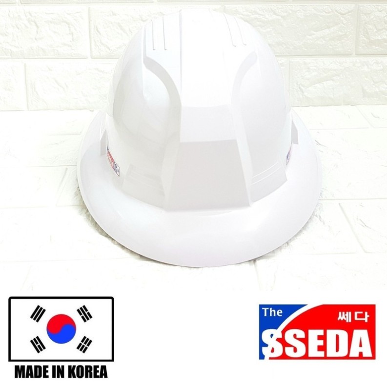 Mũ bảo hộ lao động vành rộng SSEDA Hàn Quốc màu trắng; đỏ;vàng